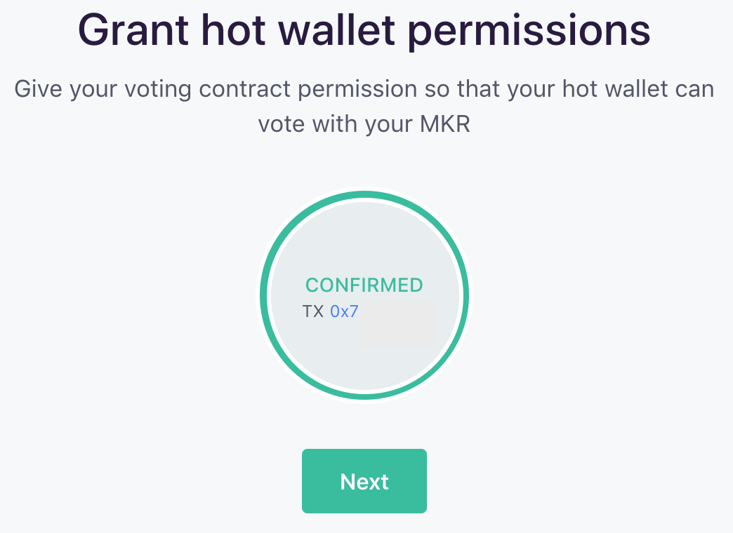 Grant Hot Wallet Permissions