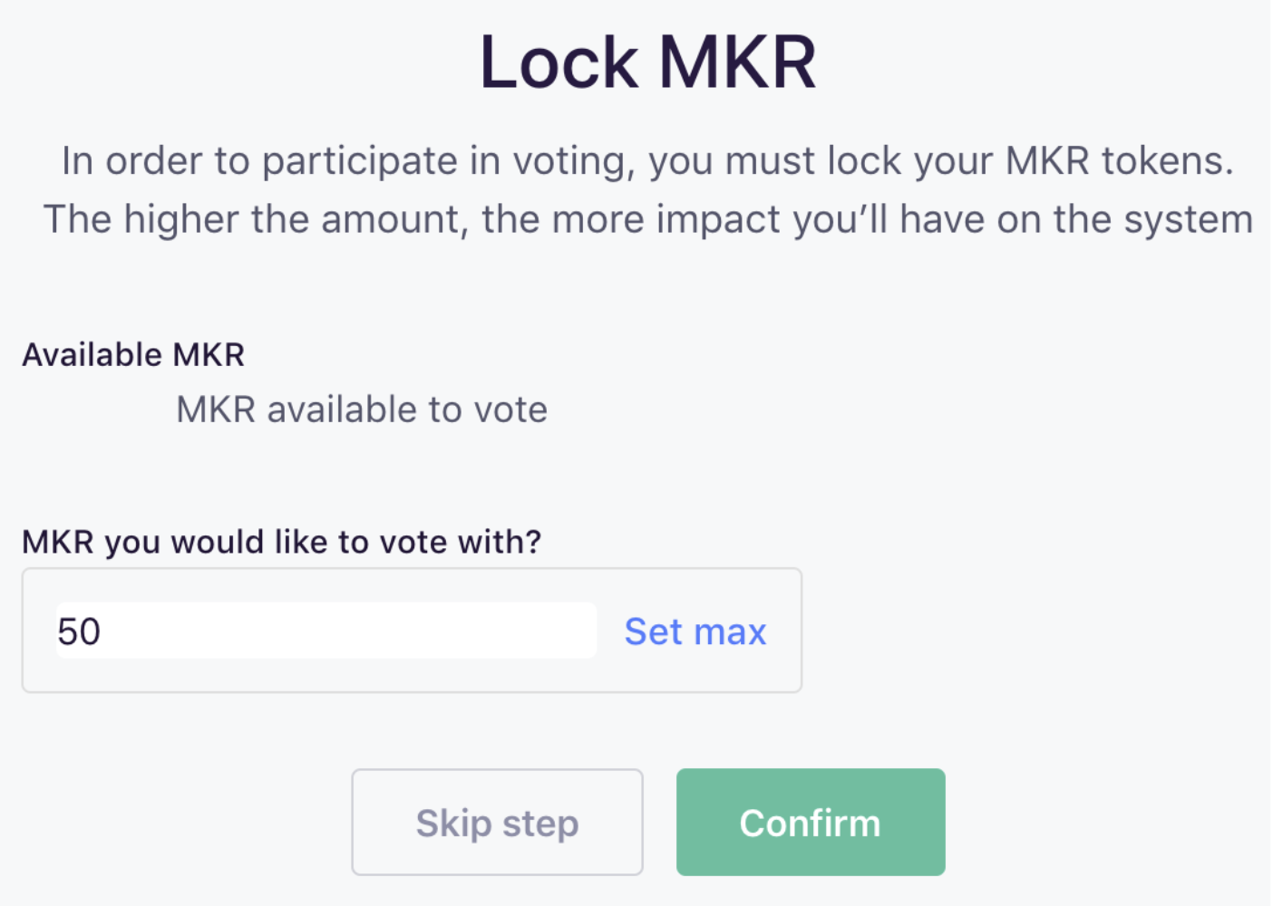 Lock MKR